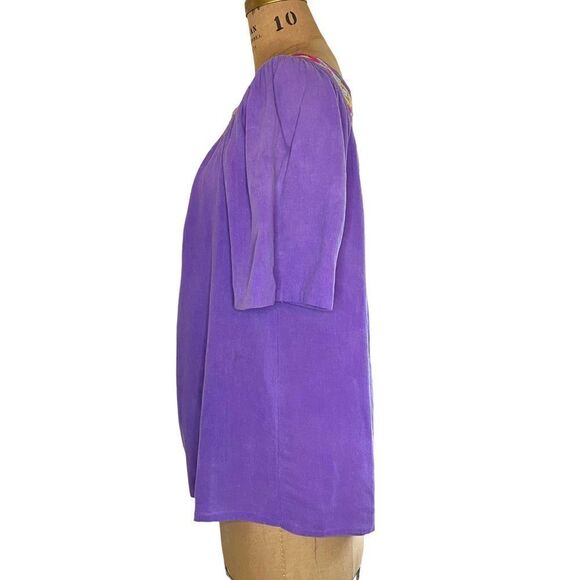Purple embroidered Tunic - Ecco Bay - Picture 4 of 8
